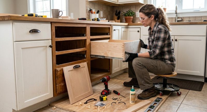 Oak Cabinet Remodeling in Bloomington, IN