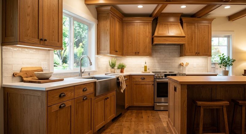 Oak Cabinet Remodeling in Carmel, IN