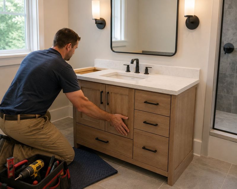 Vanity Cabinet Installation in Kokomo, IN